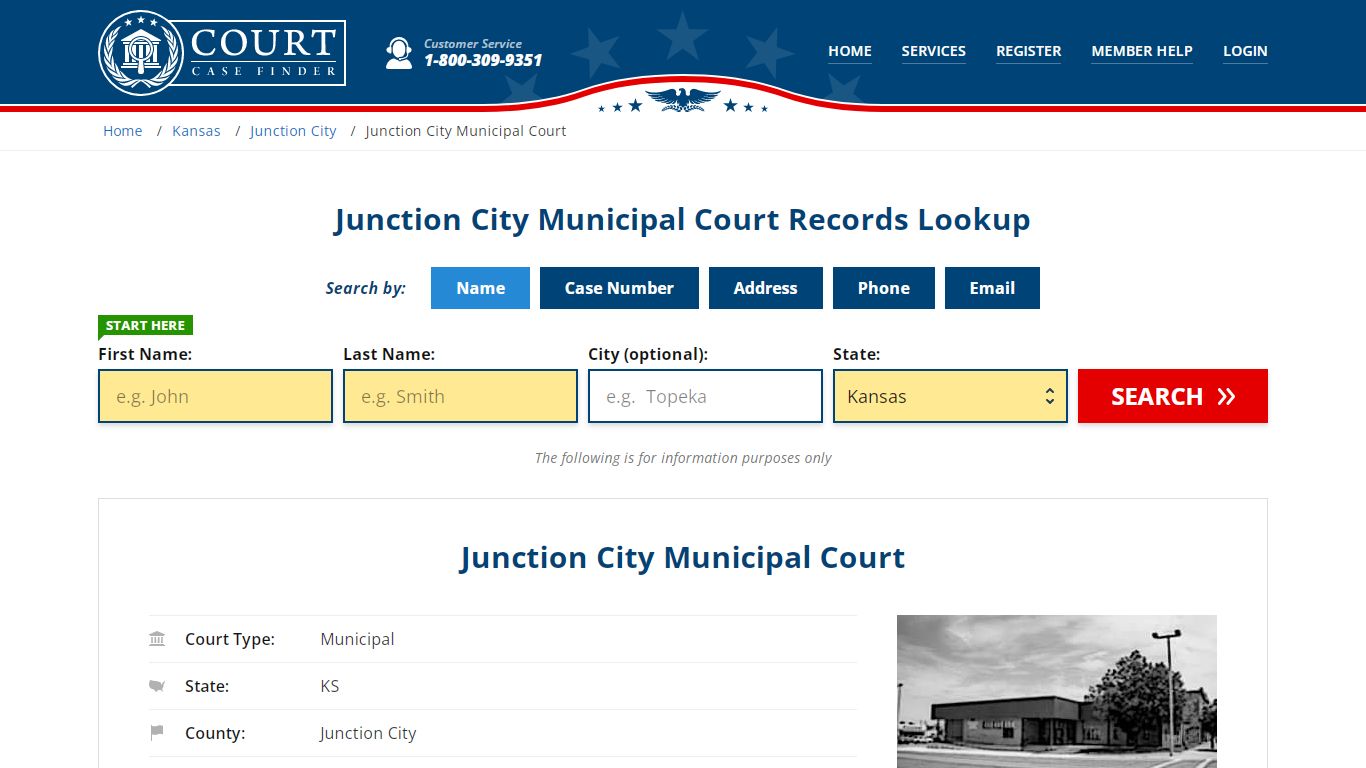Junction City Municipal Court Records Lookup - CourtCaseFinder.com